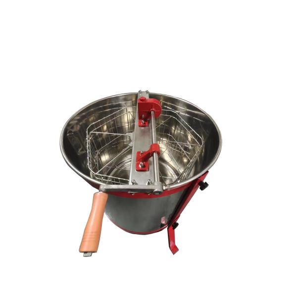 Quality 6 Frames Beekeeping Manual SS Honey Extractor With Automatic Braking Function wholesale