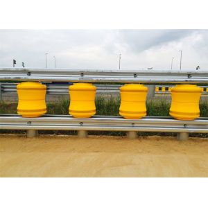 Roadway Safety EVA Buckets Rolling Guardrail Barrier For Highway