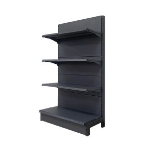 Cheap Xingye Factory Custom Size Color black convenience store gondola shelving grocery display rack for sale