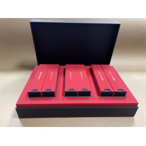 Red Paper Present Box Rectangular Pantone Printed Cardboard Gift Box