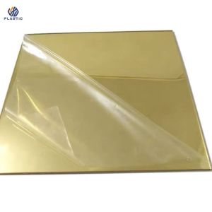 Gold Mirror Acrylic Sheet Back With Glue