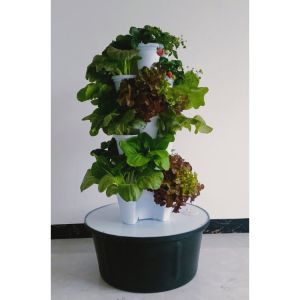 Plastic Modern Stacking Vertical Flower Pot For Substrate Cultivation