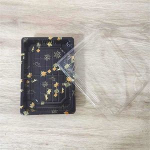 Disposable Japanese Plastic Fish Shaped Sushi Packaging Serving Tray Biodegradab