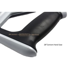 28"Cement Hand Saw,Carbon Steel,Tungsten Carbide Tip,Rubberized Handle,Cutting