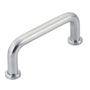 Gray Chrome Plating Industrial Pull Handle SUS304 With Seat Surface