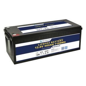 LiFePO4 12V 560AH Lithium Battery with 300A current BMS with BT and self heating