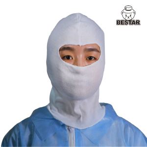 Cheap OSFA Cotton Protective Sterile Disposable Hood White With Overlock Sewing for sale