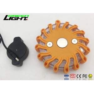 Magnetic Rechargeable LED Flashing Police Warning Lights With Li - Ion Battery
