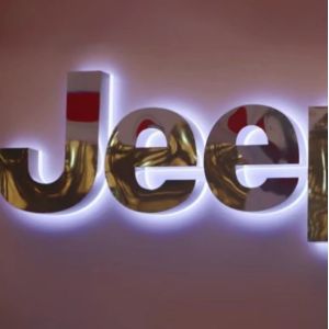 Stainless Steel LED Backlit Characters Shopping Mall Signs Illuminated