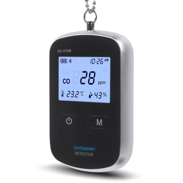 Quality Smart WiFi Portable Carbon Monoxide Detector Alarm - 2.4GHz WiFi & App Control, Electrochemical Sensor, Sound-Light Alert, High Sensitivity for Home, Travel, Car, Hotel | CO Safety Alarm wholesale