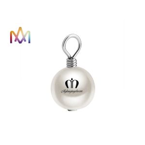 SS304 Round Shank Pearl Buttons Dangle Beads Pendant