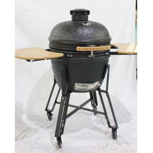 Charcoal 22 Inch Starry Sky Surface Ceramic Kamado Grills BBQ Bamboo Handlle