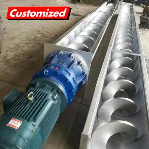 Customized Spiral Helix Auger Conveyor System for Flexible Material Handling