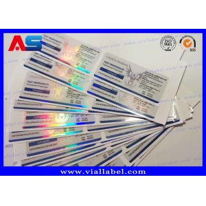 China Pharmaceutical Bodybuilding Enanthate Peptide Bottle Labels Waterproof Hologram Printing on sale