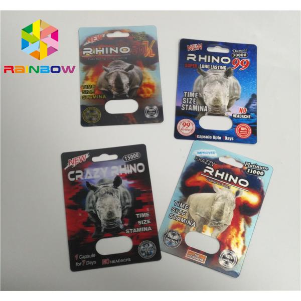 Quality Capsule PP 3D Printing Plastic Card Single / Double Pill Hole For Rhino 69 wholesale
