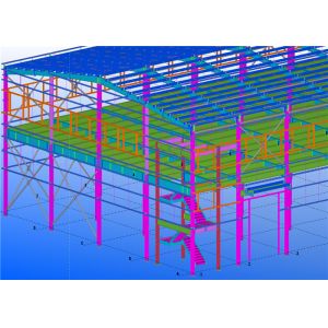 M24 Prefabricated Steel Buildings With 150mm Sandwich Panel