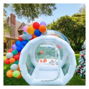 Shipping Way By Sea White Bubble House Inflatable Bubble Bounce House for Kids