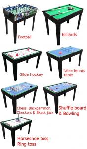 China 12 In 1 Multi Purpose Game Table Multicolor Design Table Tennis Pool Table on sale