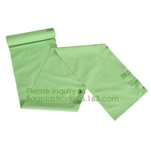100% Eco-friendly Material Certified PLA Compostable Bag,Corn Starch T Shirt Bag