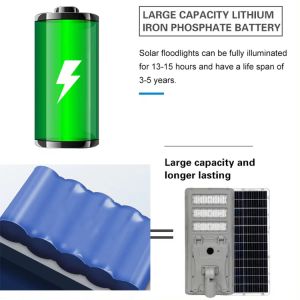 18V 36V All In One Solar Street Light 70Ra Aluminum LED Street Light Automated