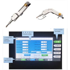 Portable Wobble Laser Welding Head Fiber Laser Source Water Cooling