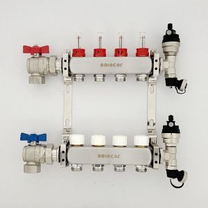 Manifolds for Underfloor Heating System , Stainless Steel Manifold Flow Meter