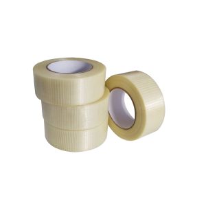 Clear Fiberglass Mesh Tape , Heavy Duty Mesh Tape Carton Seaming / Package