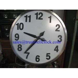 Cheap round or square shape pointer analog clocks analogue wall clocks analog slave clocks 40cm 45cm 50cm 60cm diameters for sale