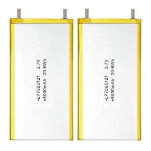 Ion Rechargeable Lipo Lithium Polymer Battery Cell 3.7V 8000mAh