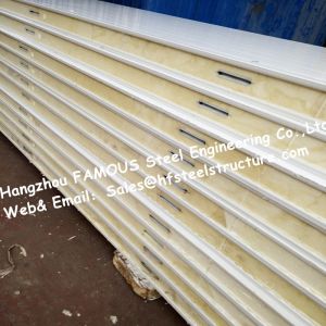 Insulation Material Polyurethane Cold Room Panel 12kg Density For Cold Storage