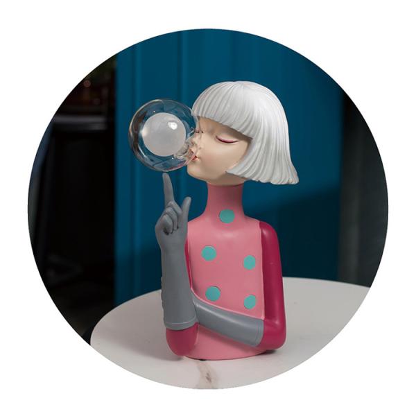 Nordic Bedroom Bubble Girl LED Nightlight Creative Birthday Gift Atmosphere Table Lamp