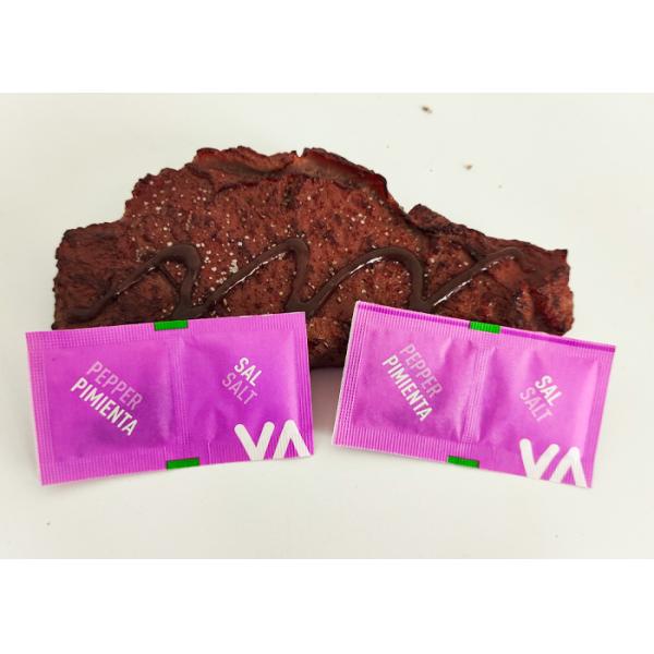 Custom Weight Condiment Packets with 18 Months Shelf Life Salt And Black Pepper Sachet