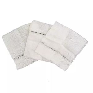 100PCS Pack Customized Size 100% Cotton Gauze Swab For Hospital