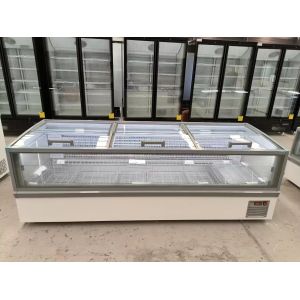 -22 Degree Frozen Fish Meat Display Merchandiser Plug-In Island Freezer For