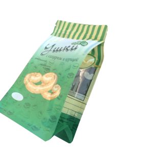 matte plastic bag christmas food packaging with window for candy cookie