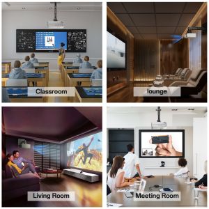 Full Motion Projector Ceiling Mount Adjustable Height Extendable Projector Mount