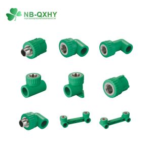 PPR Pipe Fitting Coupling Elbow Tee Green White for Hot Water Connection