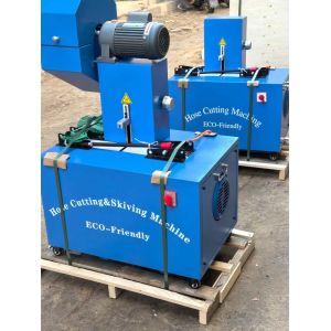 Cheap High Performance Electric 2 Inch 6 Layers Hose Cutting And Skiving Machine With Blade Protective Cover for sale