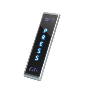 Cheap Narrow Surface Mounted Push To Exit Button PRESS / TOUCH Sign Optional Long Button for sale
