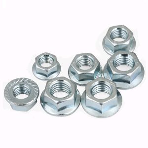 Metric Measurement System DIN 6923 Galvanized Hex Flange Nut With Bolt Accetable