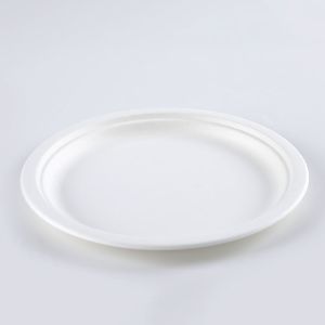 6 7 8 9 10Inch Disposable Sugarcane Fiber Plates 100% compostable and biodegrada