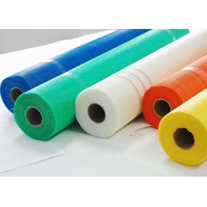 145g 4*4 / 5*5mm Fiberglass Mesh Fabric High Tensile Strength