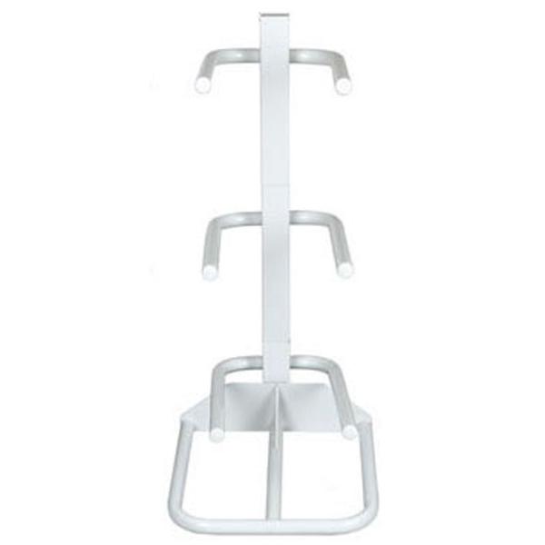 3 Barrels Practical White Structure Single Row Water Bottle Racks For Office And