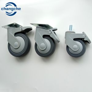 China 2.5 Inch Extra Small Urethane Casters For Medical Hospital Trolley on sale
