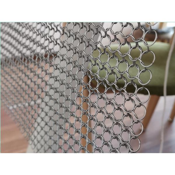 Chainmail Welded Pvd Metal Ring Mesh For Facade Decoration