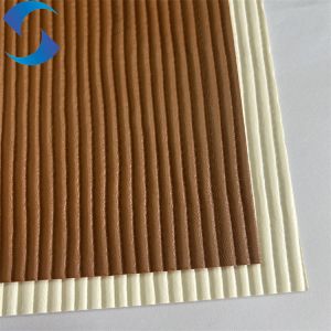 100% Polyester Brushed Backing Technics China fabric Embossed Leather Fabric for