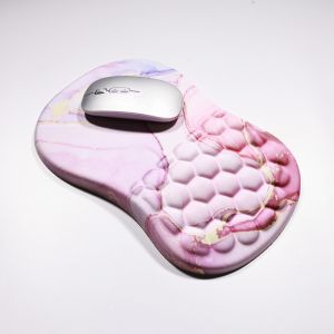 Fabric Gaming Office Mouse Pad with Wrist Rest Support Custom Logo and Ergonomic