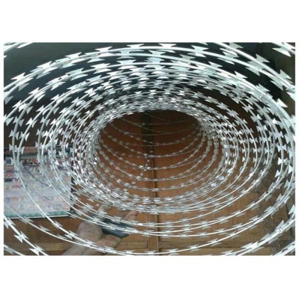 BTO-22 450mm coil diameter galvanized concertina barbed wirecross razor