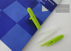 China Custom Polypropylene Plastic Bag Clips , Bag Sealing Clips 8.9mm Length on sale
