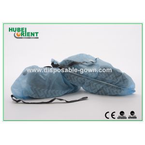 China ESD Non Slip Disposable Shoe Cover Non-woven With Fabric Strip for protect foot on sale